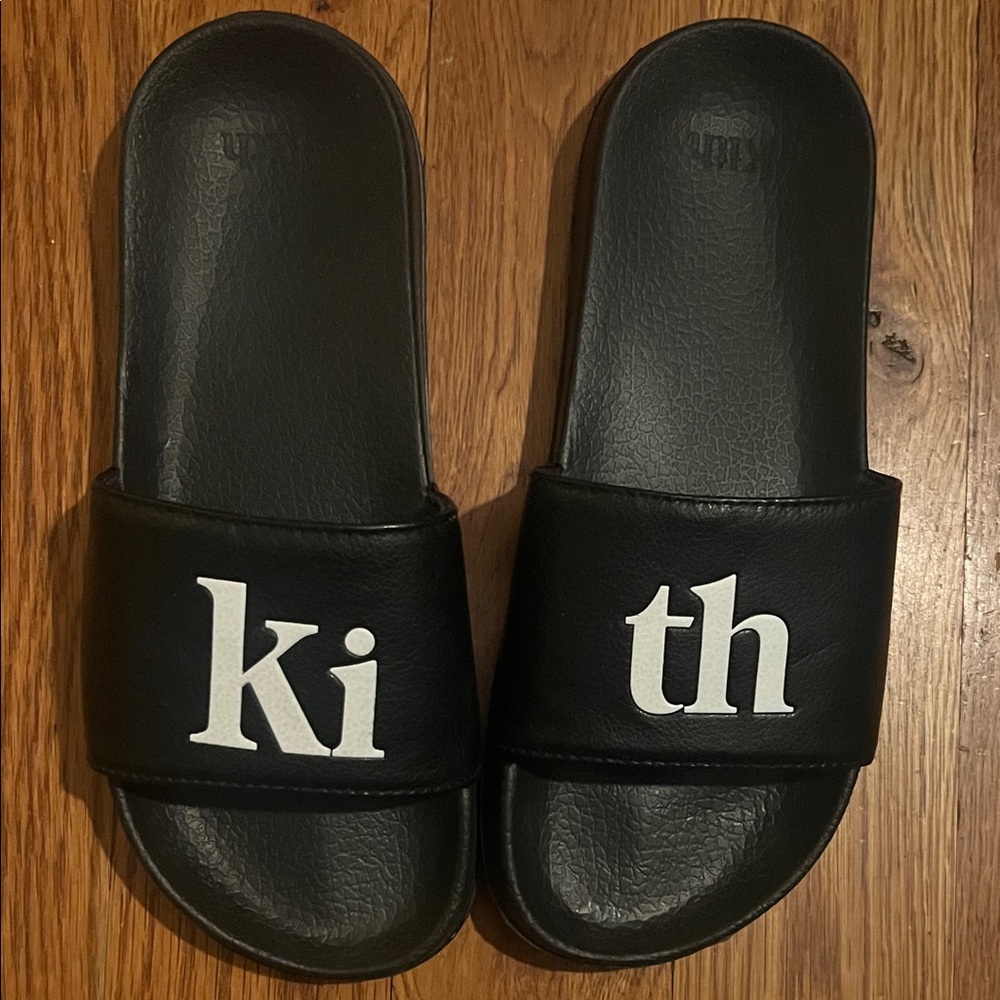 Kith Kids Black Slide Sandals